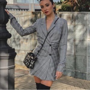 COPY - NWT ZARA PLAID MINI DRESS